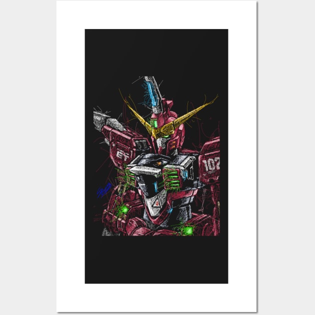 Justice Gundam Wall Art by Shawngkolon